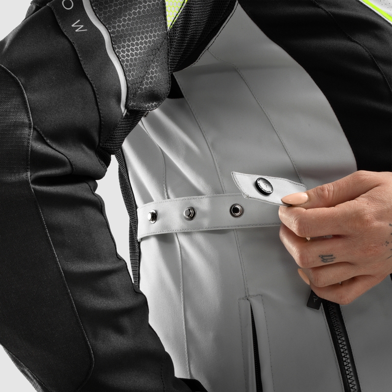 Sieviešu Rebelhorn Hiflow V Black-Gray-Fluo Yellow Motocikla jaka