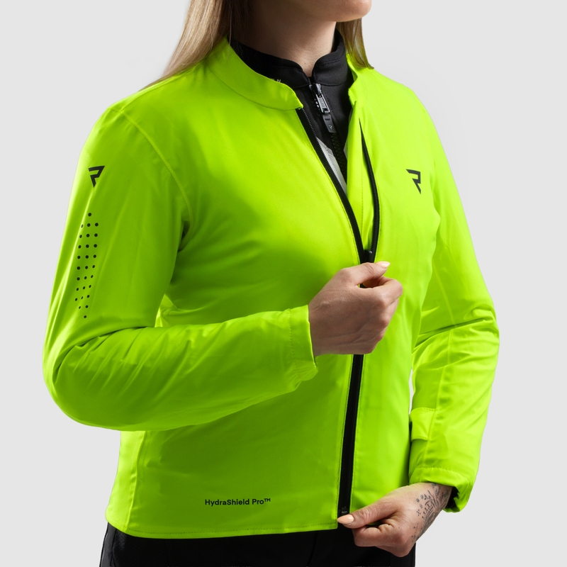 Sieviešu Rebelhorn Hiflow V Black-Gray-Fluo Yellow Motocikla jaka