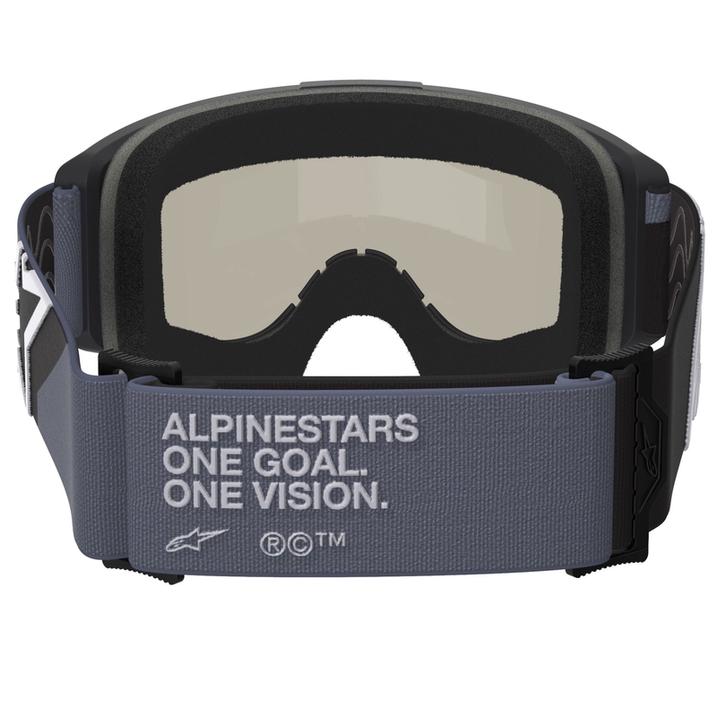 Alpinestars Vision Sand motokrosa brilles melni pelēkas ar tumši dūmu krāsas lēcām
