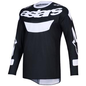 Alpinestars Racer Air Riway motokrosa krekliņš melns un balts