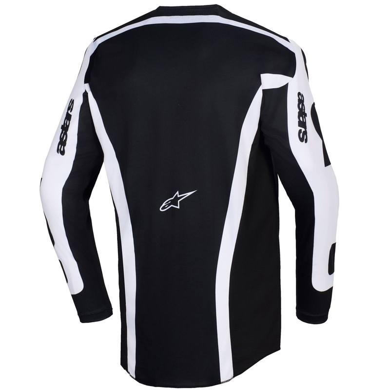 Alpinestars Racer Riway motokrosa krekliņš balts un melns
