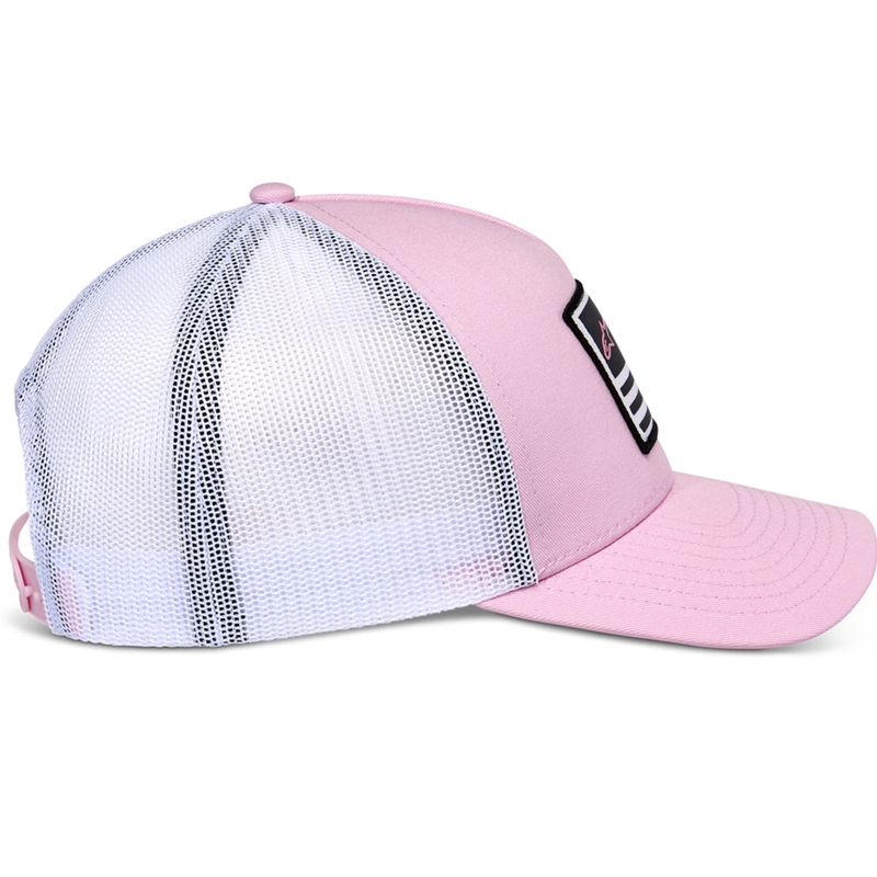 Alpinestars Flag Snap cepure rozā un balta