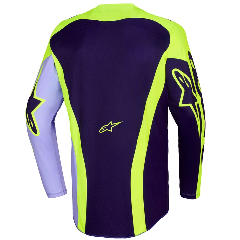 Motokrosa krekliņš Alpinestars Racer Portl violeti-fluo dzeltens