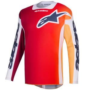 Alpinestars Racer Portl sarkanā-oranžā-siltā motokrosa krekliņš