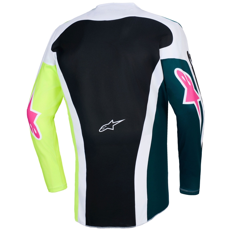 Alpinestars Racer Portl motokrosa krekliņš zaļš-balts-melns