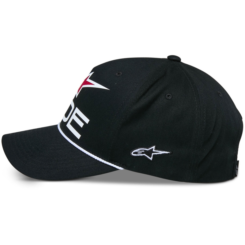 Alpinestars Ride Comp Snapback cepure melna, balta un sarkana