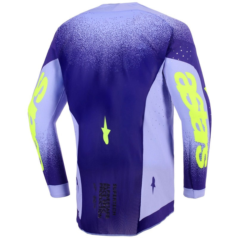 Alpinestars Supertech Scenz motokrosa krekliņš violeti-fluo dzeltens