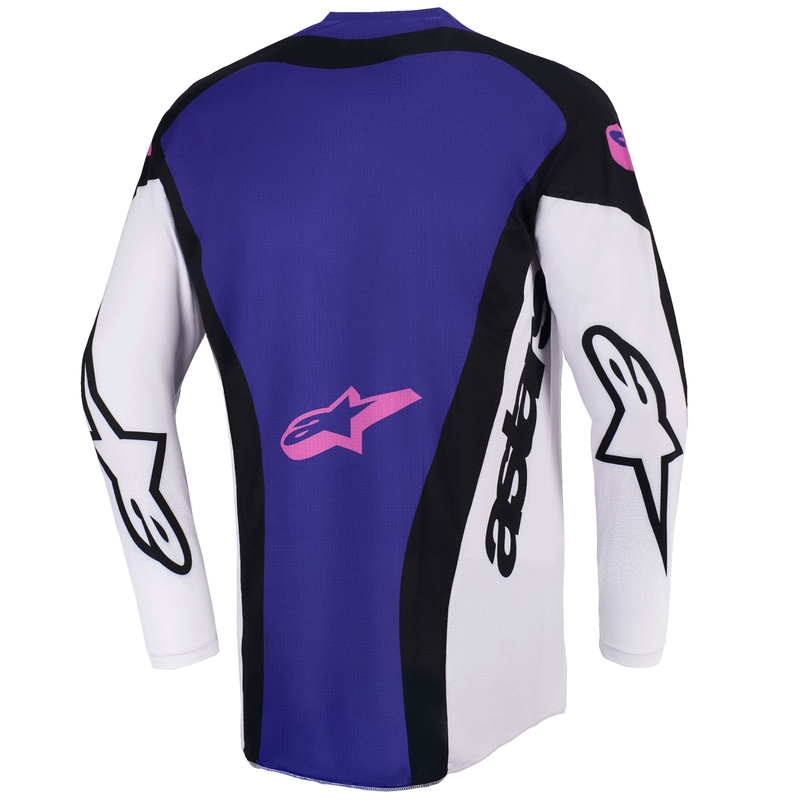 Alpinestars Techstar Knif motokrosa krekliņš melns-skaidri pelēks-violets