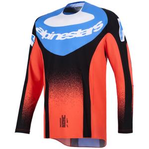 Alpinestars Techstar Knif motokrosa krekliņš oranžs-melns-zils
