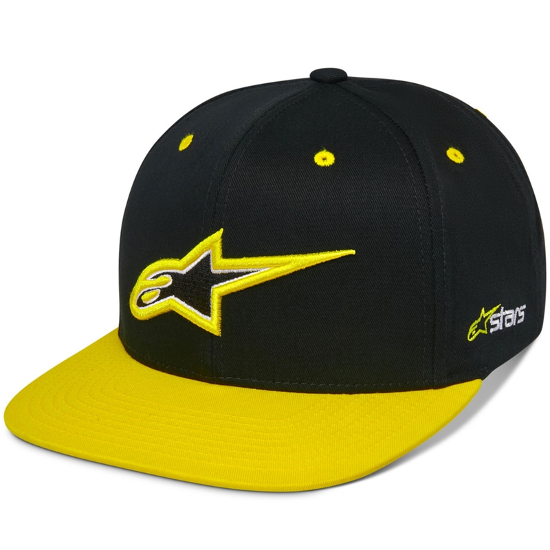 Alpinestars Thickness Snapback cepure melna-fluo dzeltena