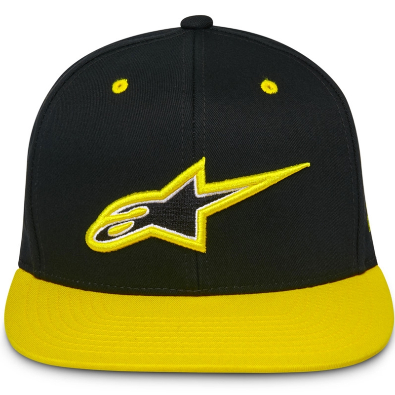 Alpinestars Thickness Snapback cepure melna-fluo dzeltena