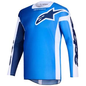 Alpinestars Racer Air Portl zilā un baltā motokrosa krekliņš