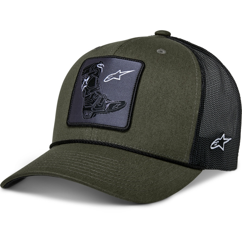 Alpinestars Cepure ar zābakiem zaļgani melna