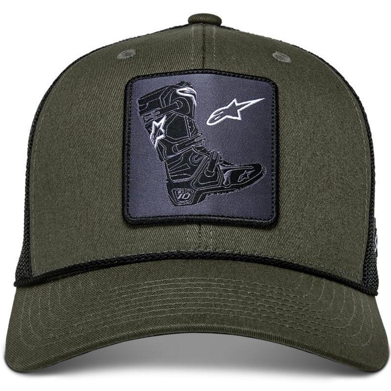 Alpinestars Cepure ar zābakiem zaļgani melna