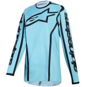 Alpinestars Stella Fluid Apex sieviešu motokrosa krekliņš tirkīza un melns