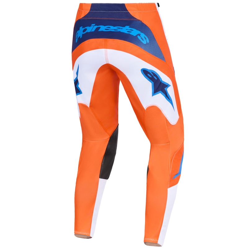 Alpinestars Fluid Grid motokrosa bikses oranži-zilas-baltas
