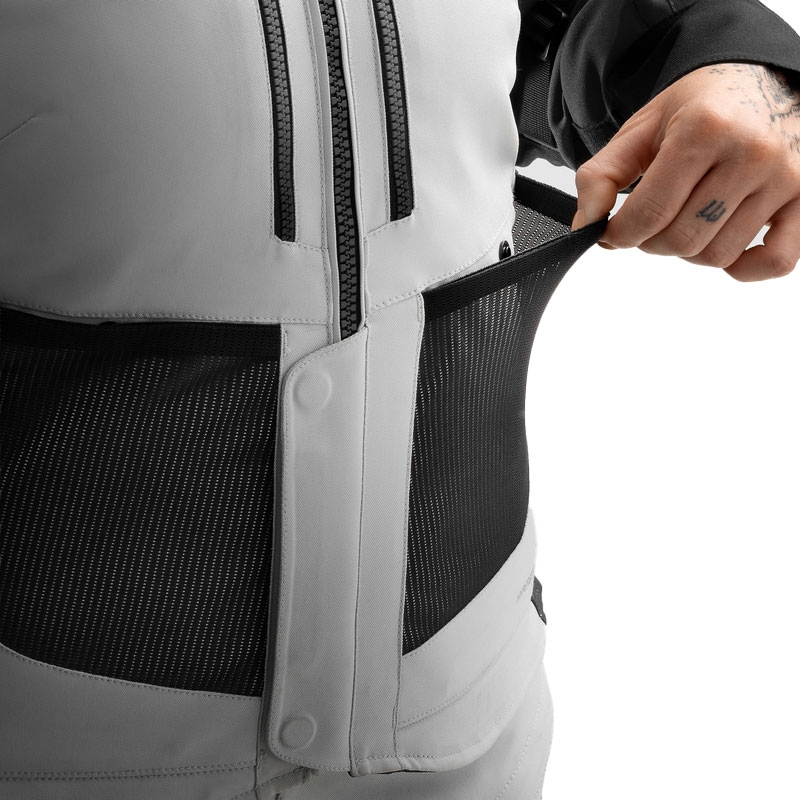 Sieviešu Rebelhorn Hardy 3.0 Black-Gray-Fluo Yellow motocikla jaka