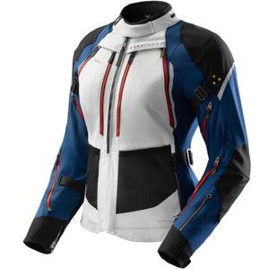 Sieviešu motocikla jaka Rebelhorn Hardy 3.0 Blue-Grey-Red Motocikla jaka sievietēm