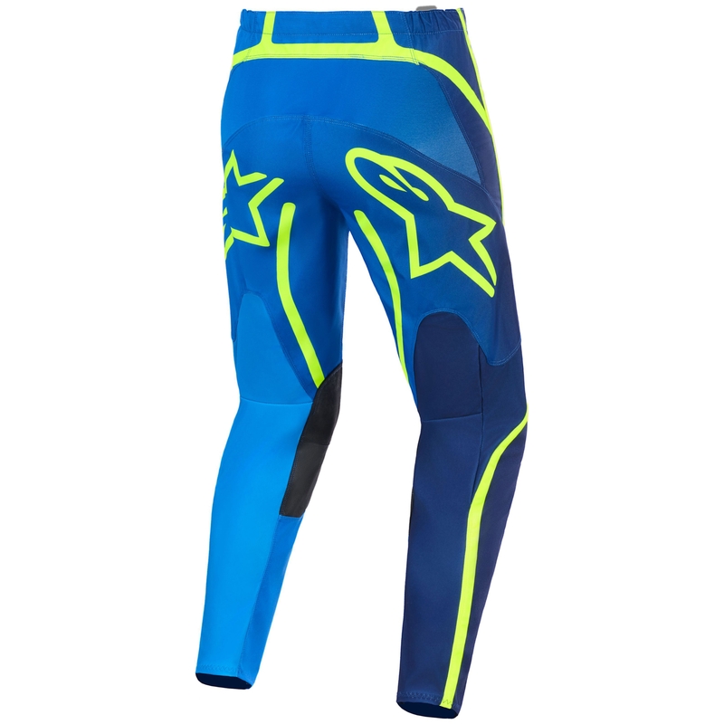 Alpinestars Fluid Apex motokrosa bikses blue-fluo yellow