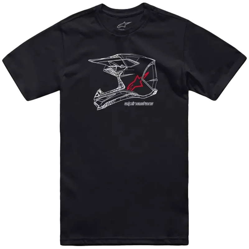 T-krekls Alpinestars MX ķivere CSF black
