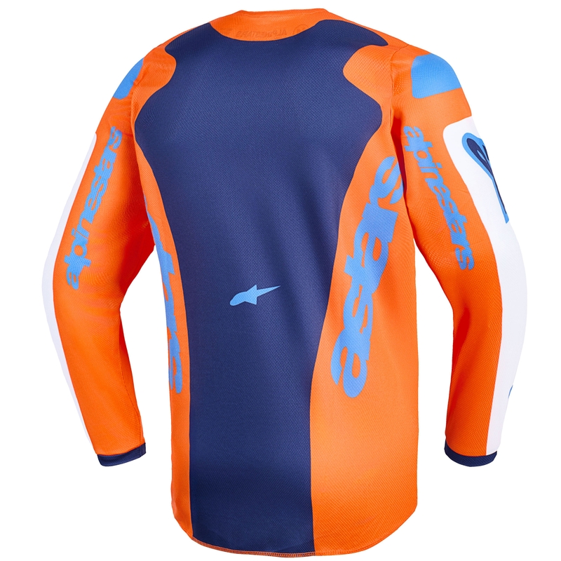 Alpinestars Fluid Grid bērnu motokrosa krekliņš oranžs-zils-balts