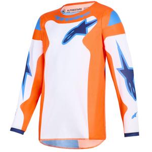 Alpinestars Fluid Grid bērnu motokrosa krekliņš oranžs-zils-balts