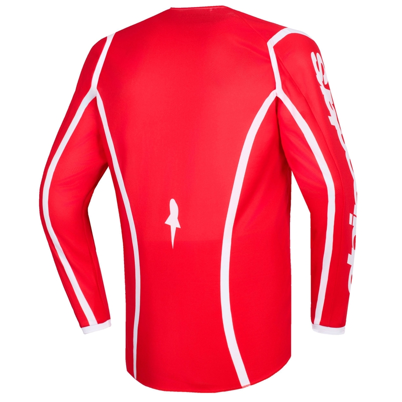 Alpinestars Fluid Apex bērnu motokrosa krekls sarkanbaltsarkans