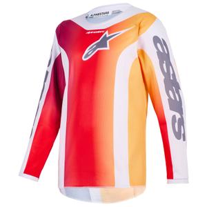 Alpinestars Fluid Portl Sarkanā-Oranžā-Light Grey bērnu motokrosa krekls