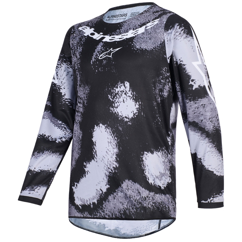 Alpinestars Fluid Lahnd Grade bērnu motokrosa krekliņš pelēks-kamozīns