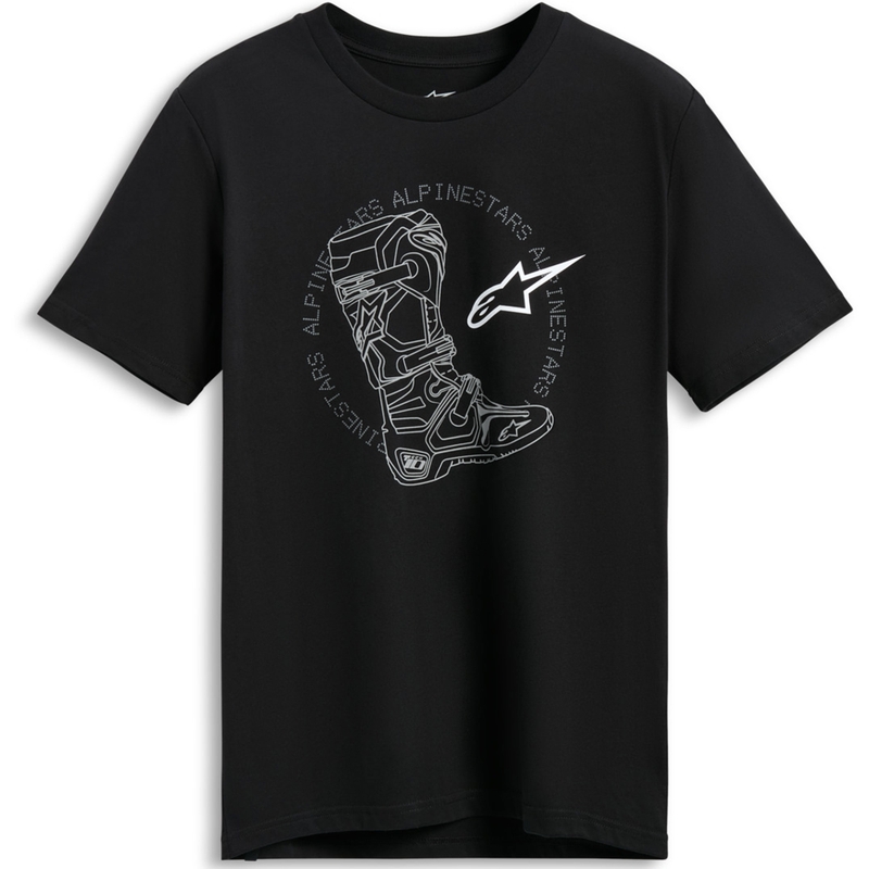 T-krekls Alpinestars Tech Boot CSF black