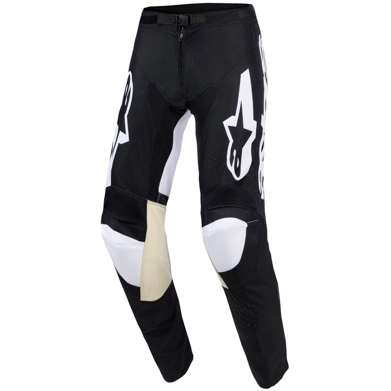 Alpinestars Racer Air Riway motokrosa bikses melnā un baltā krāsā