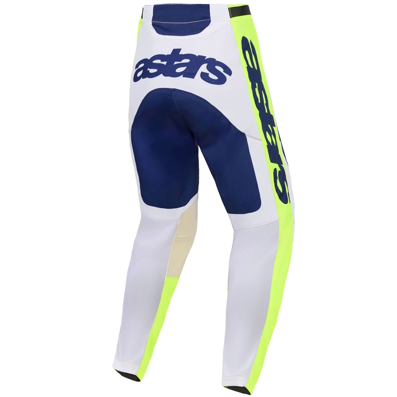 Alpinestars Racer Air Riway motokrosa bikses gaiši pelēkas-fluo dzeltenas-zilas