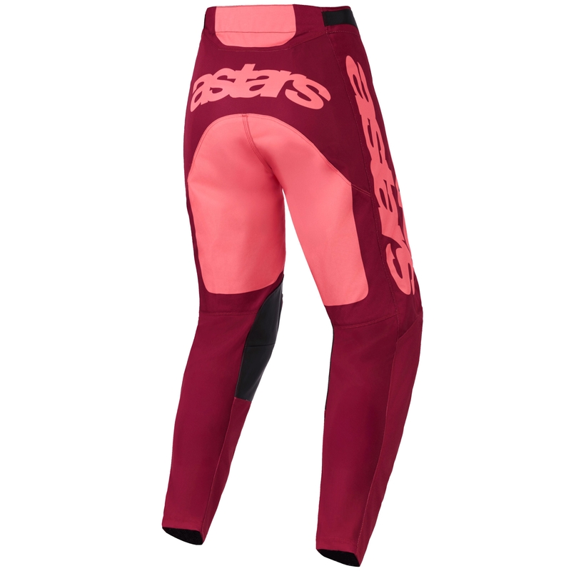 Alpinestars Racer Riway motokrosa bikses tumši sarkanā un koraļļu krāsā