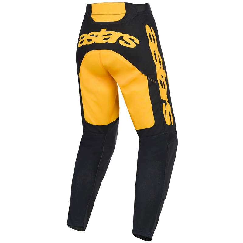 Alpinestars Racer Riway motokrosa bikses dzeltenā un melnā krāsā