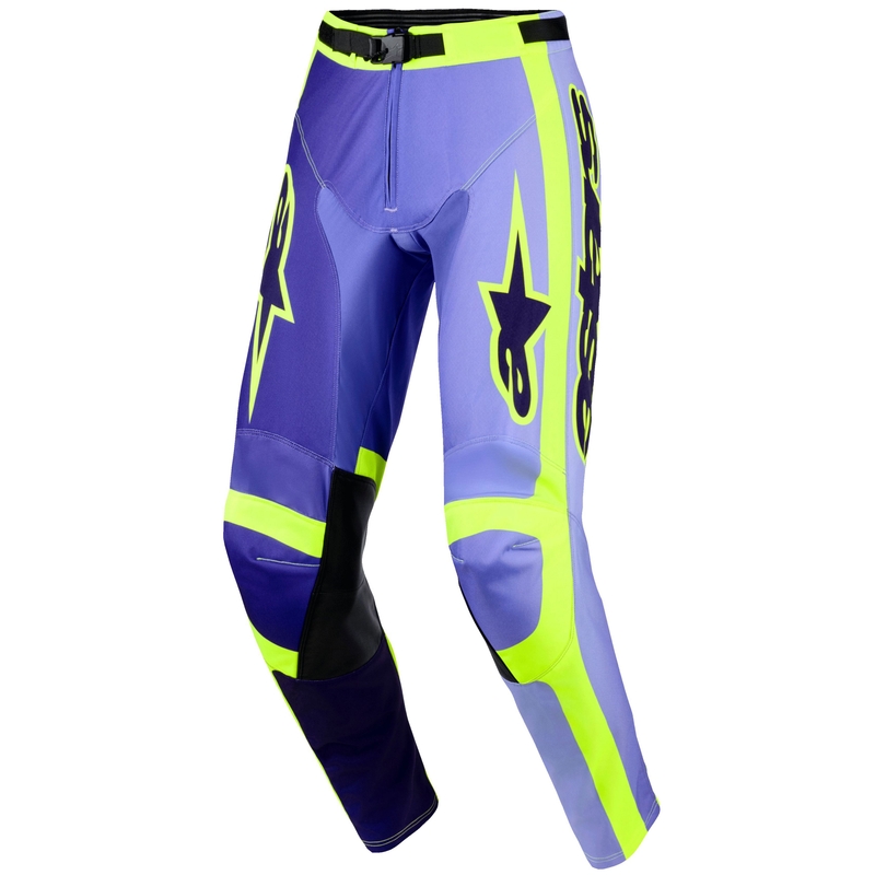 Alpinestars Racer Portl motokrosa bikses violeti-fluo dzeltenas