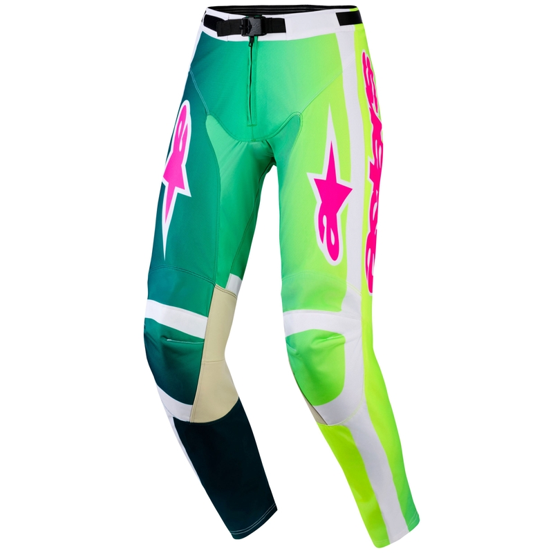 Alpinestars Racer Portl motokrosa bikses zaļš-balts-melns
