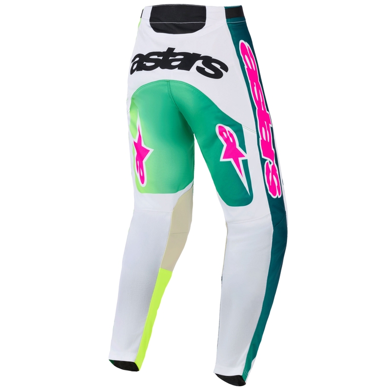 Alpinestars Racer Portl motokrosa bikses zaļš-balts-melns