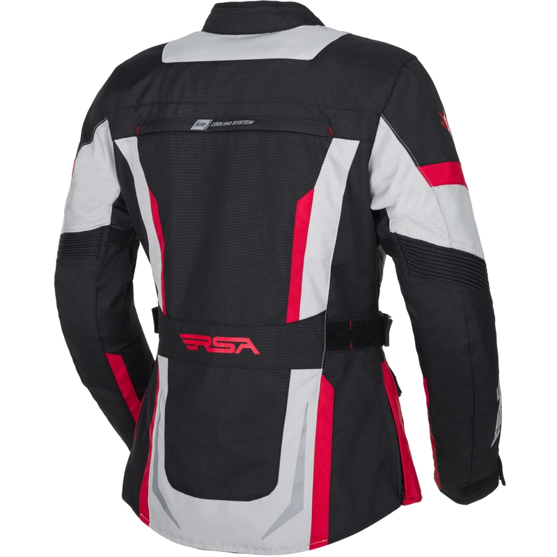 Sieviešu motocikla jaka RSA EXO 2 black-grey-red