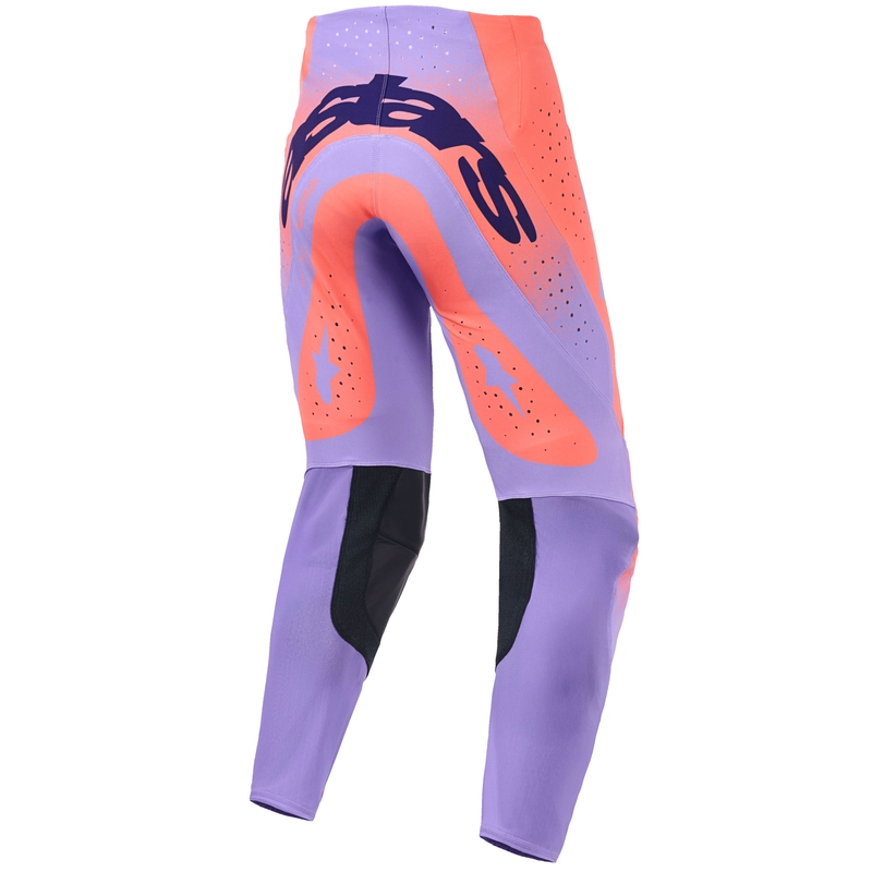 Alpinestars Supertech Scenz motokrosa bikses oranžā-korālkrāsas-violetā krāsā