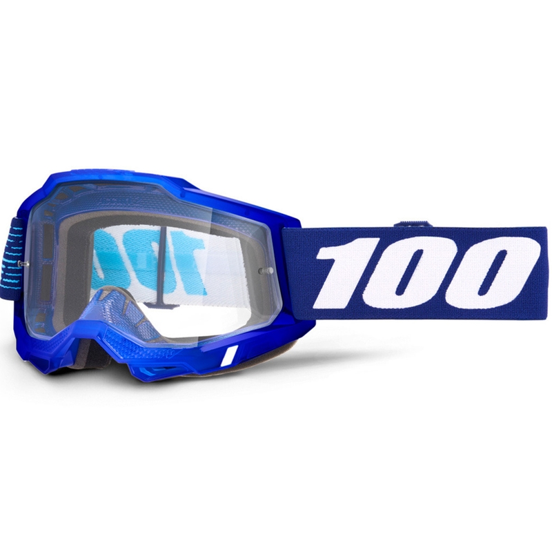 Motokrosa brilles 100% Accuri 2 2028 ar caurspīdīgu pleksi