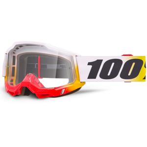 Motokrosa brilles 100% Accuri 2 Torken ar caurspīdīgu pleksi