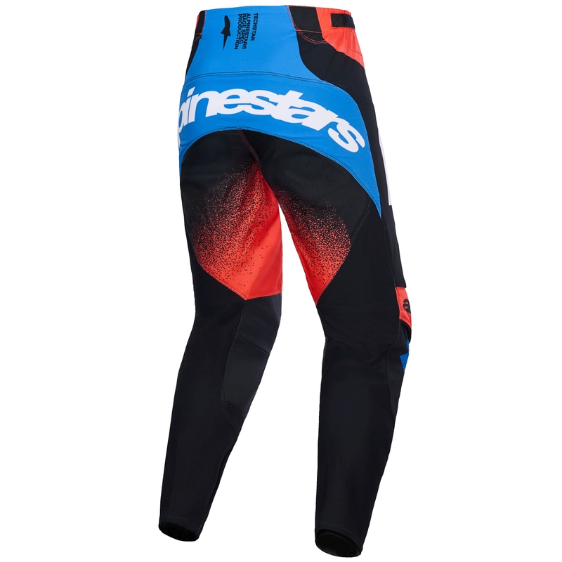 Alpinestars Techstar Knif motokrosa bikses oranžs-melns-melns-zils
