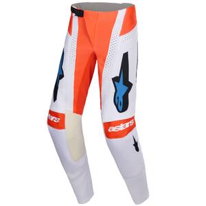 Alpinestars Techstar Knif motokrosa bikses gaiši pelēkas-fluo oranži-melnas melnas