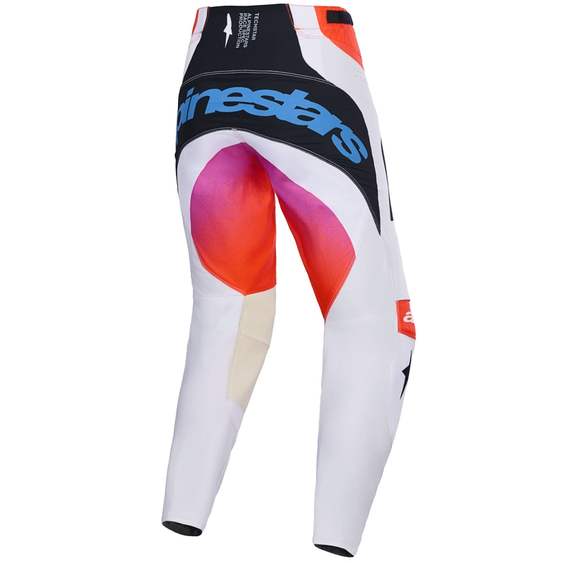 Alpinestars Techstar Knif motokrosa bikses gaiši pelēkas-fluo oranži-melnas melnas
