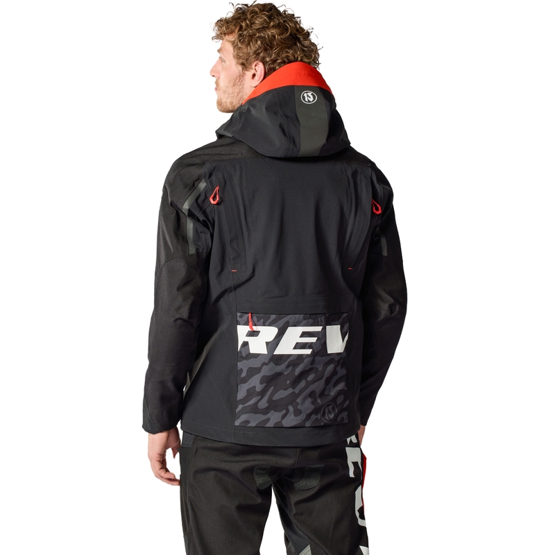 Revit Vision H2O motocikla jaka melna un sarkana