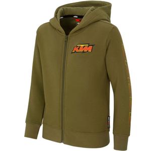 KTM Kids Racing Hoodie haki krāsā