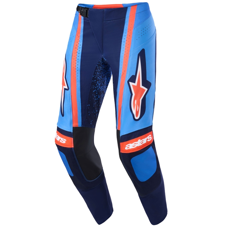 Alpinestars Techstar Nomur motokrosa bikses tumši zilas-oranži-zilas
