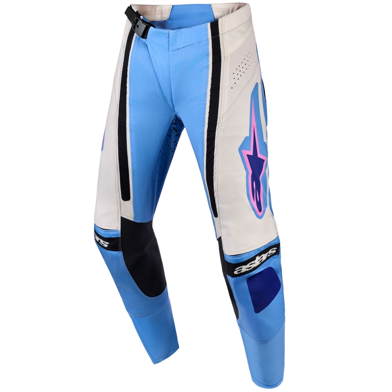 Alpinestars Stella Techstar Nomur Sieviešu motokrosa bikses gaiši zilas-baltas, baltas, baltas, melnas, rozā krāsas