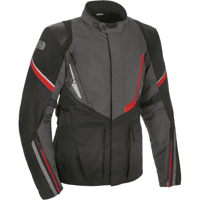 Oxford Montreal 4.0 Dry2Dry™ motocikla jaka melna-pelēka-arkana