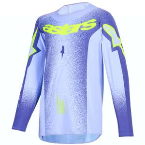Bērnu motokrosa krekliņš Alpinestars Supertech Scenz violeti-fluo dzeltens